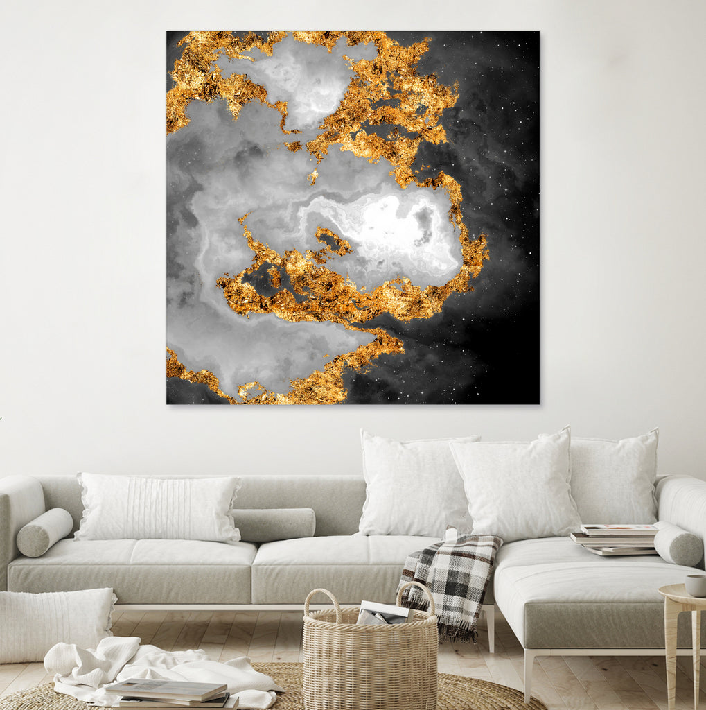 100 Nebulas in Space Black and White 010 by Raul Andre Petrasanta on GIANT ART - black digital painting