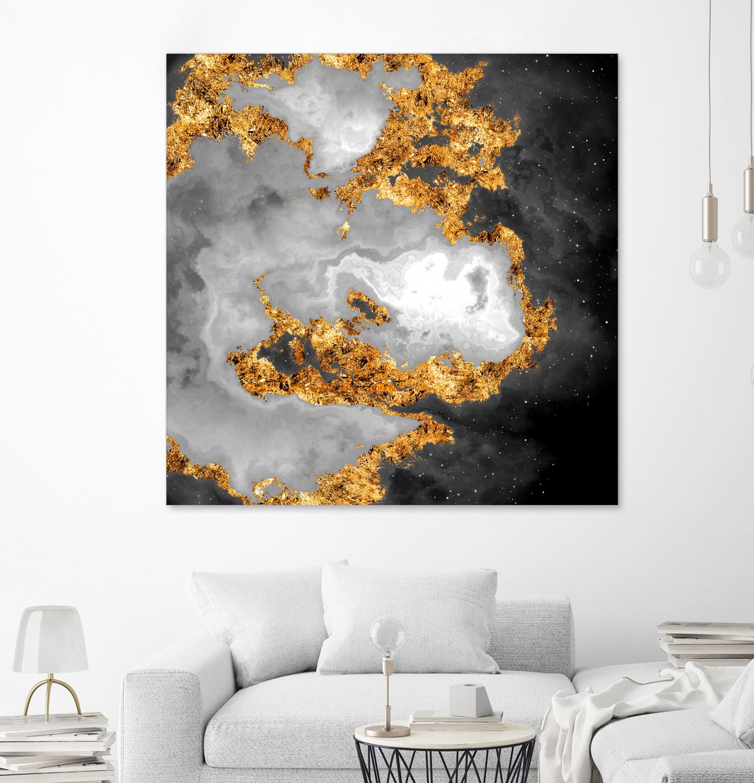 100 Nebulas in Space Black and White 010 by Raul Andre Petrasanta on GIANT ART - black digital painting