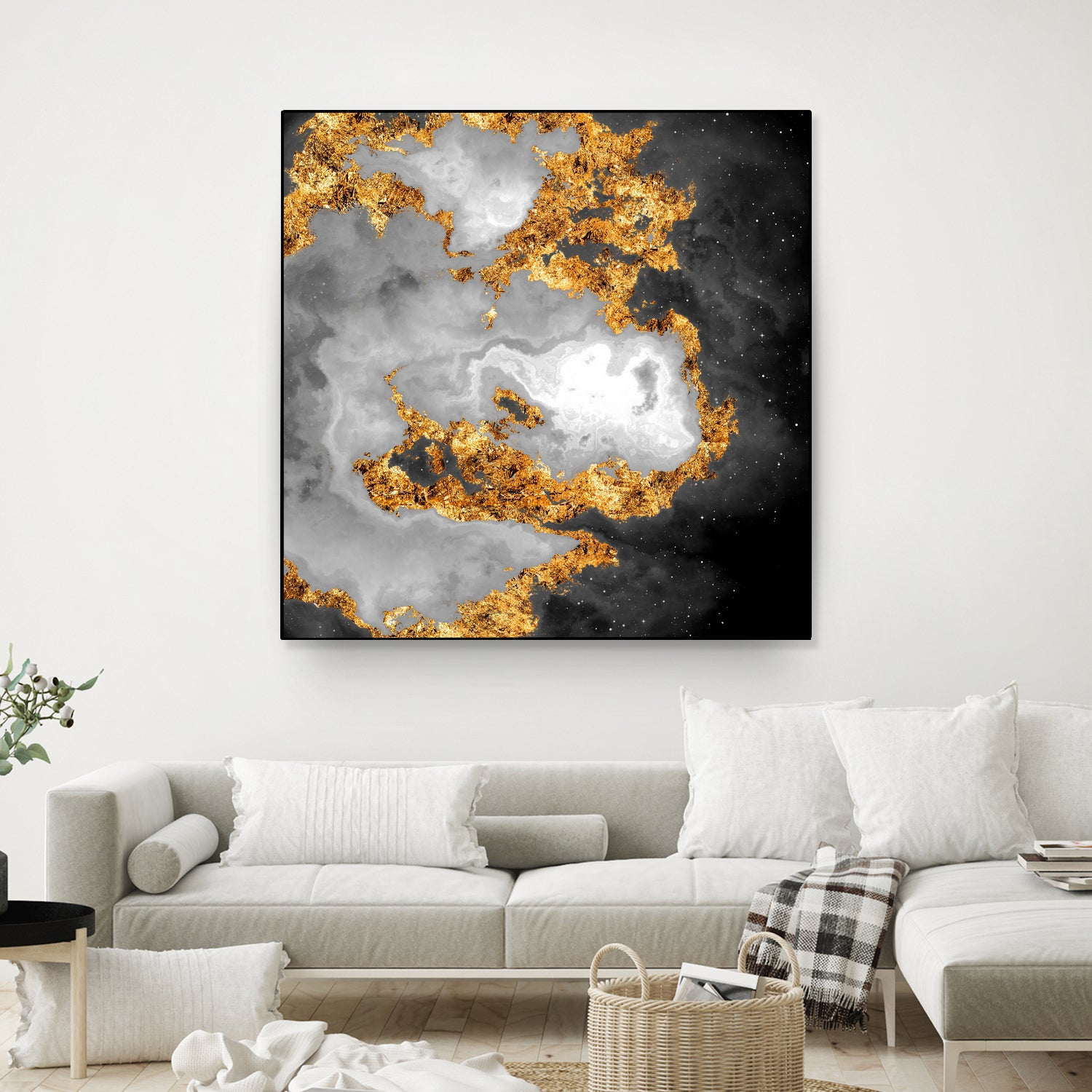 100 Nebulas in Space Black and White 010 by Raul Andre Petrasanta on GIANT ART - black digital painting