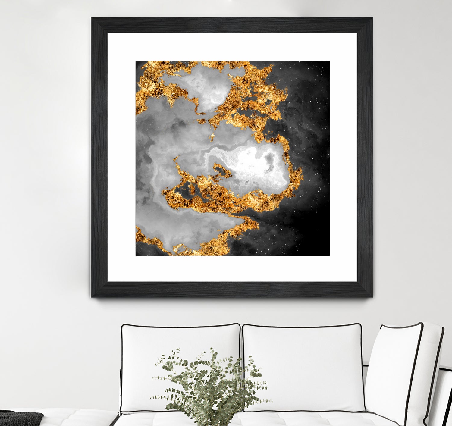 100 Nebulas in Space Black and White 010 by Raul Andre Petrasanta on GIANT ART - black digital painting