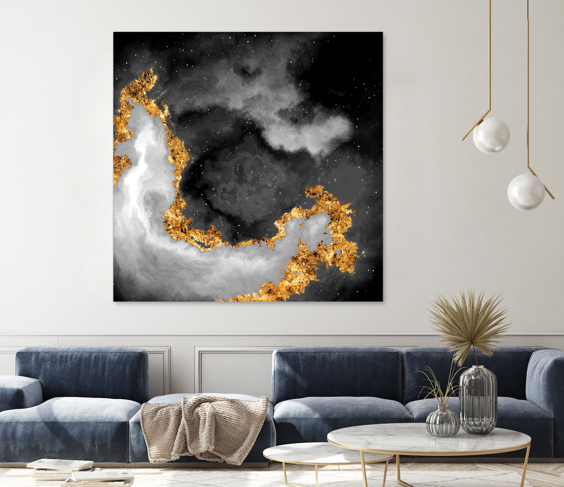 100 Nebulas in Space Black and White 069 by Raul Andre Petrasanta on GIANT ART - black digital painting