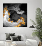 100 Nebulas in Space Black and White 069 by Raul Andre Petrasanta on GIANT ART - black digital painting