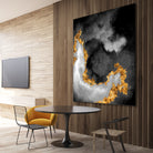 100 Nebulas in Space Black and White 069 by Raul Andre Petrasanta on GIANT ART - black digital painting