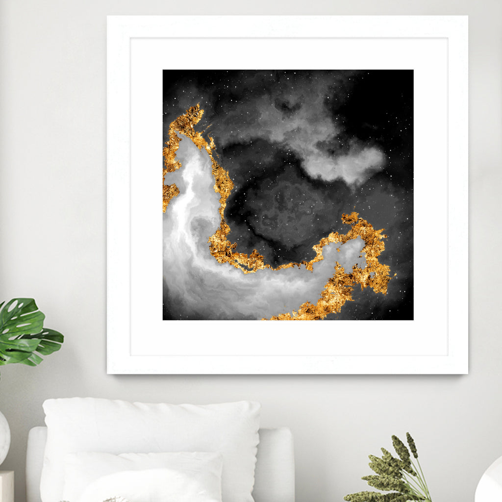 100 Nebulas in Space Black and White 069 by Raul Andre Petrasanta on GIANT ART - black digital painting