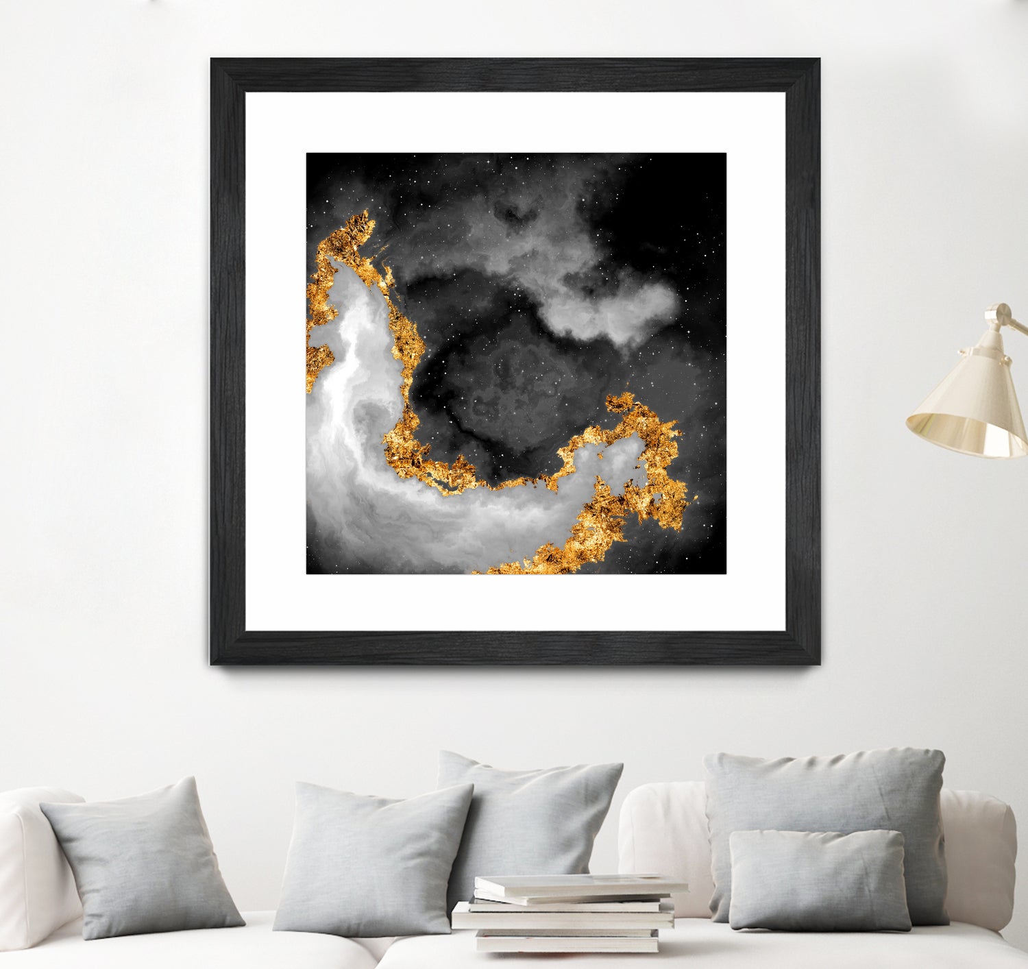 100 Nebulas in Space Black and White 069 by Raul Andre Petrasanta on GIANT ART - black digital painting