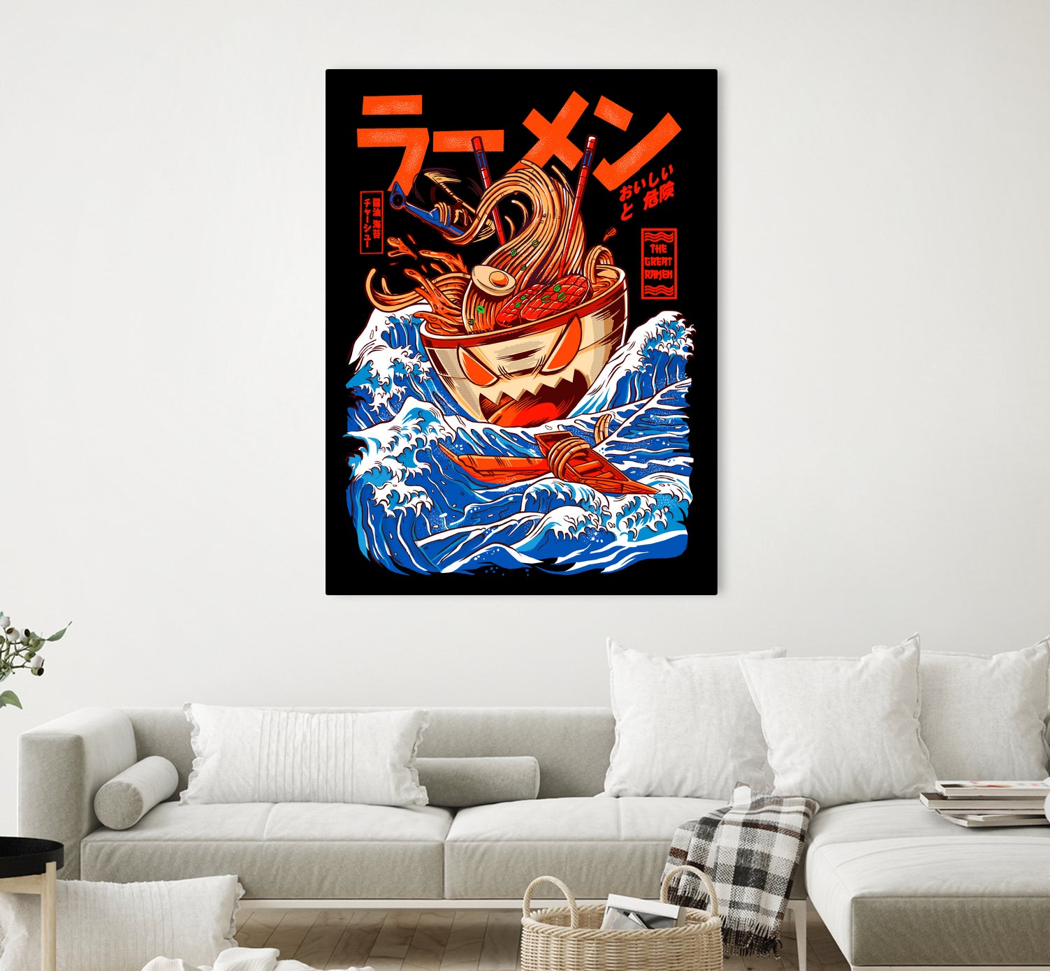 THE GREAT RAMEN OFF KANAGA by Sean R Porter on GIANT ART - white digital drawing