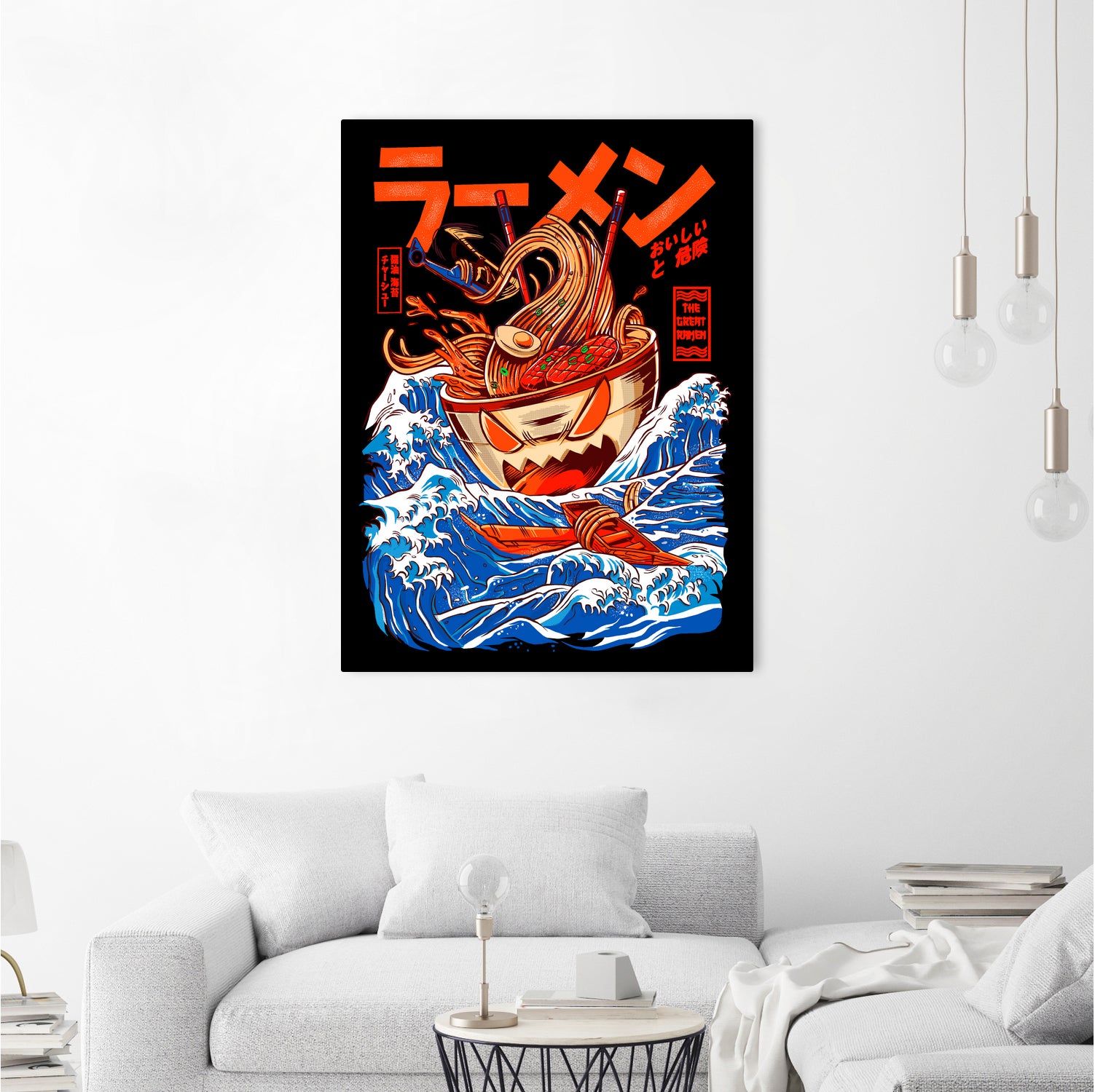 THE GREAT RAMEN OFF KANAGA by Sean R Porter on GIANT ART - white digital drawing