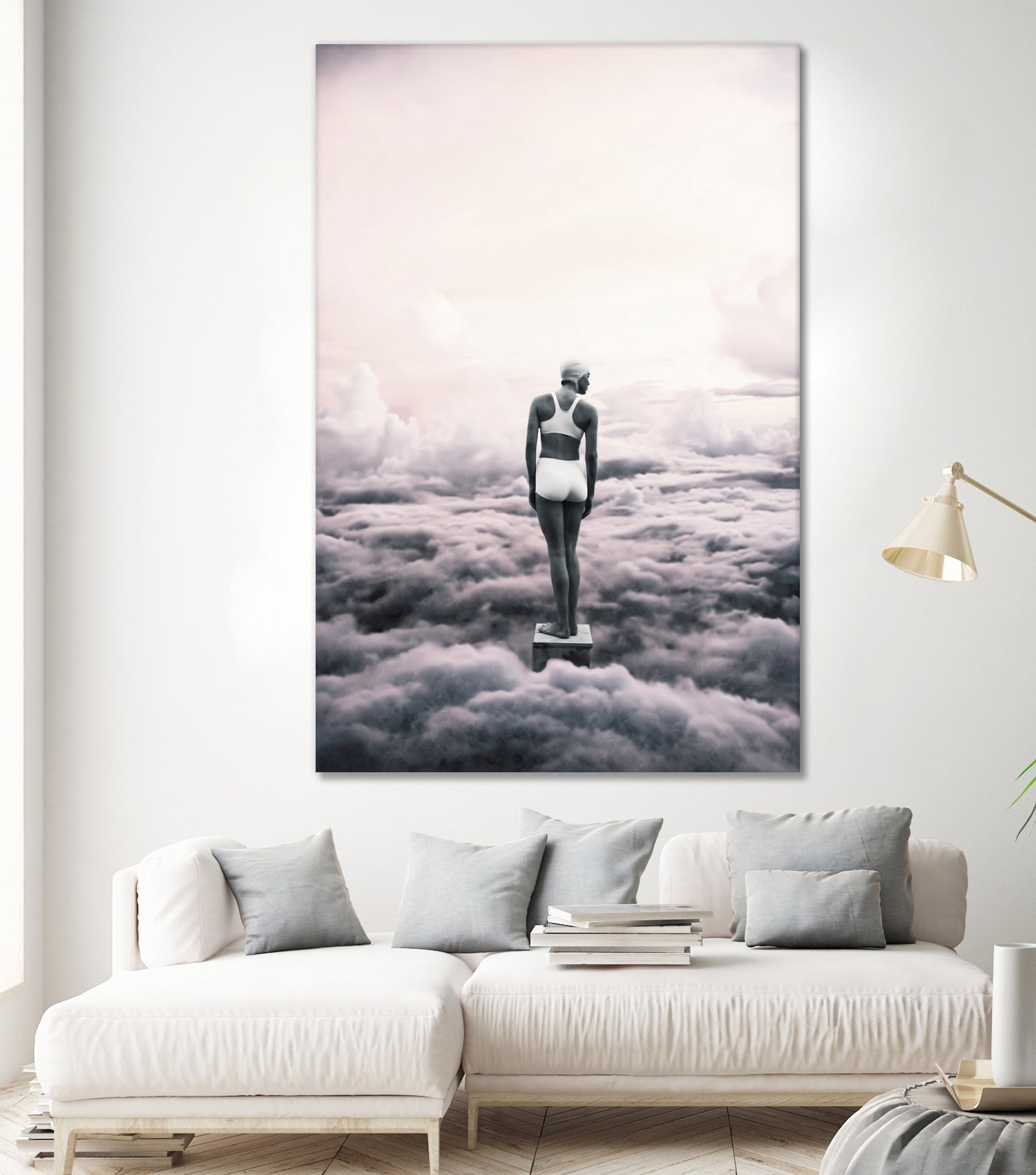 Ready to dive ... by Menelaos Trompoukis on GIANT ART - pink digital painting