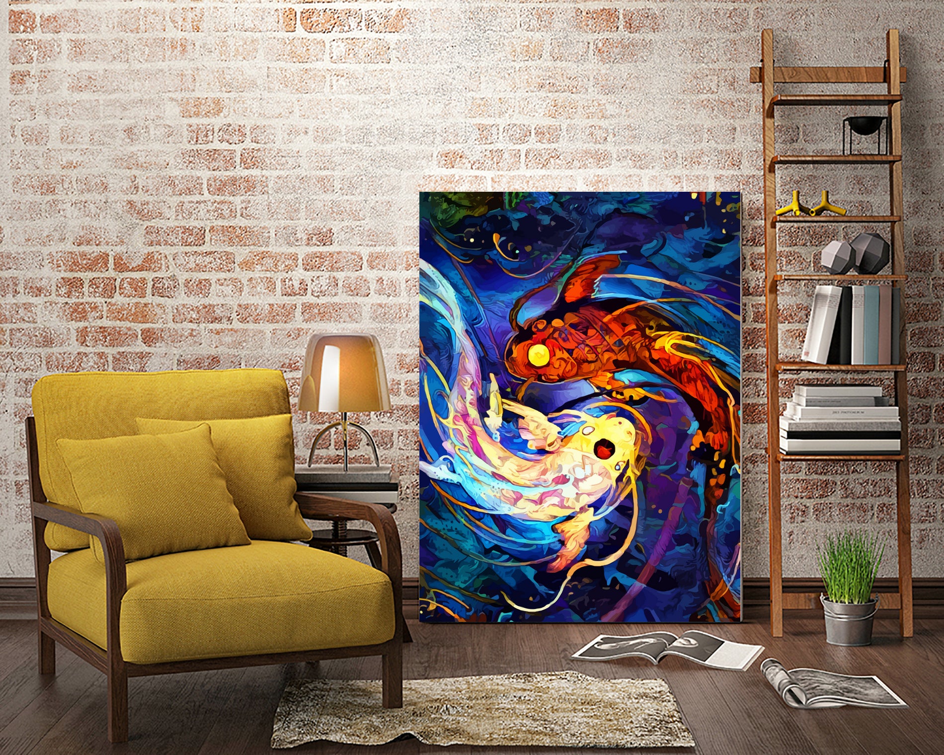 verticalkoi by space chimpa on GIANT ART - black character design