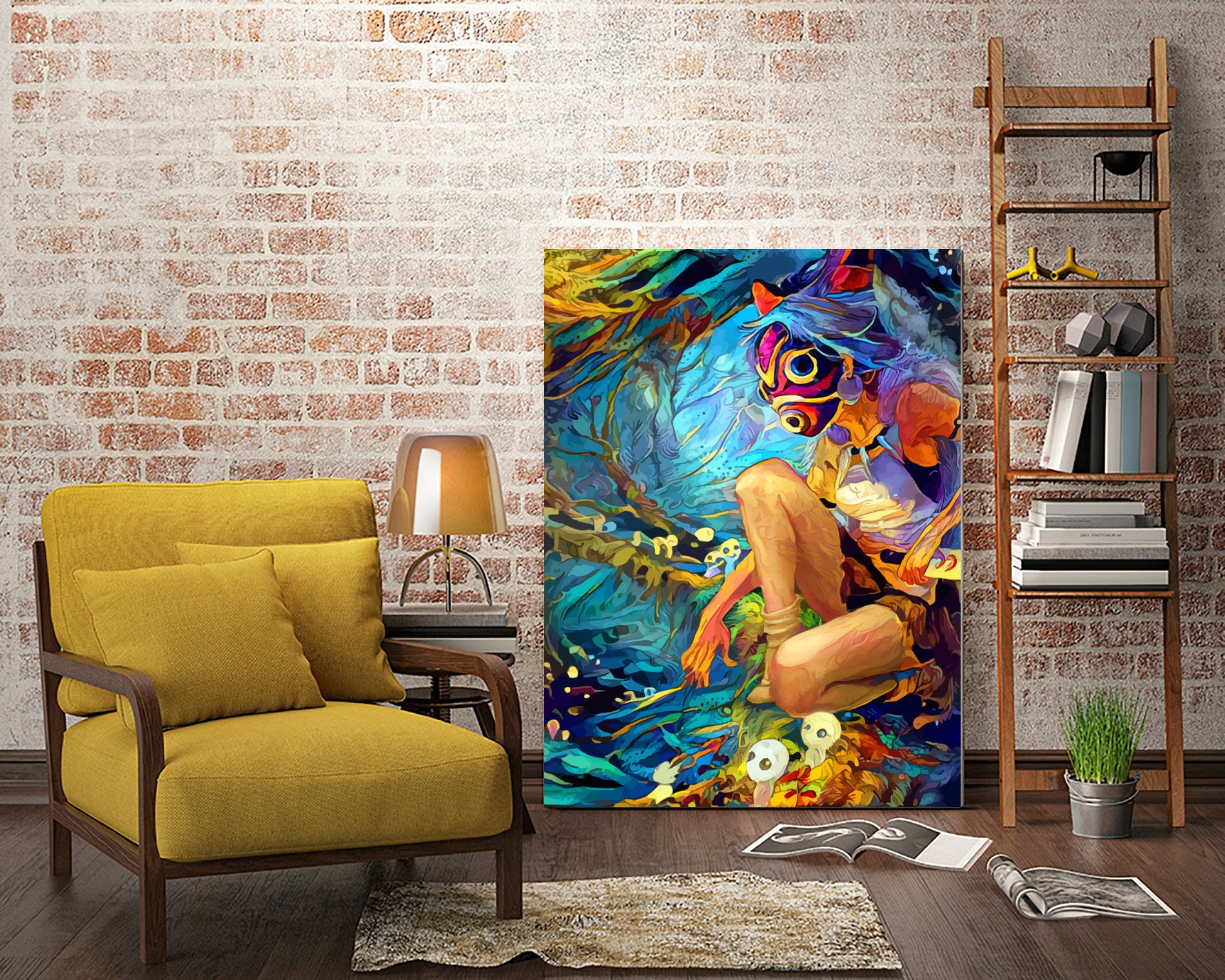 mononoke by space chimpa on GIANT ART - black character design