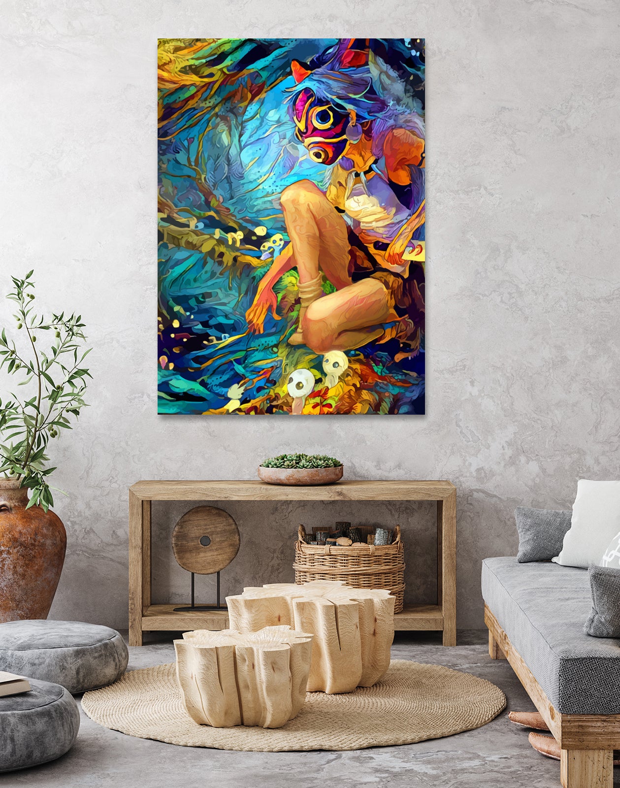 mononoke by space chimpa on GIANT ART - black character design