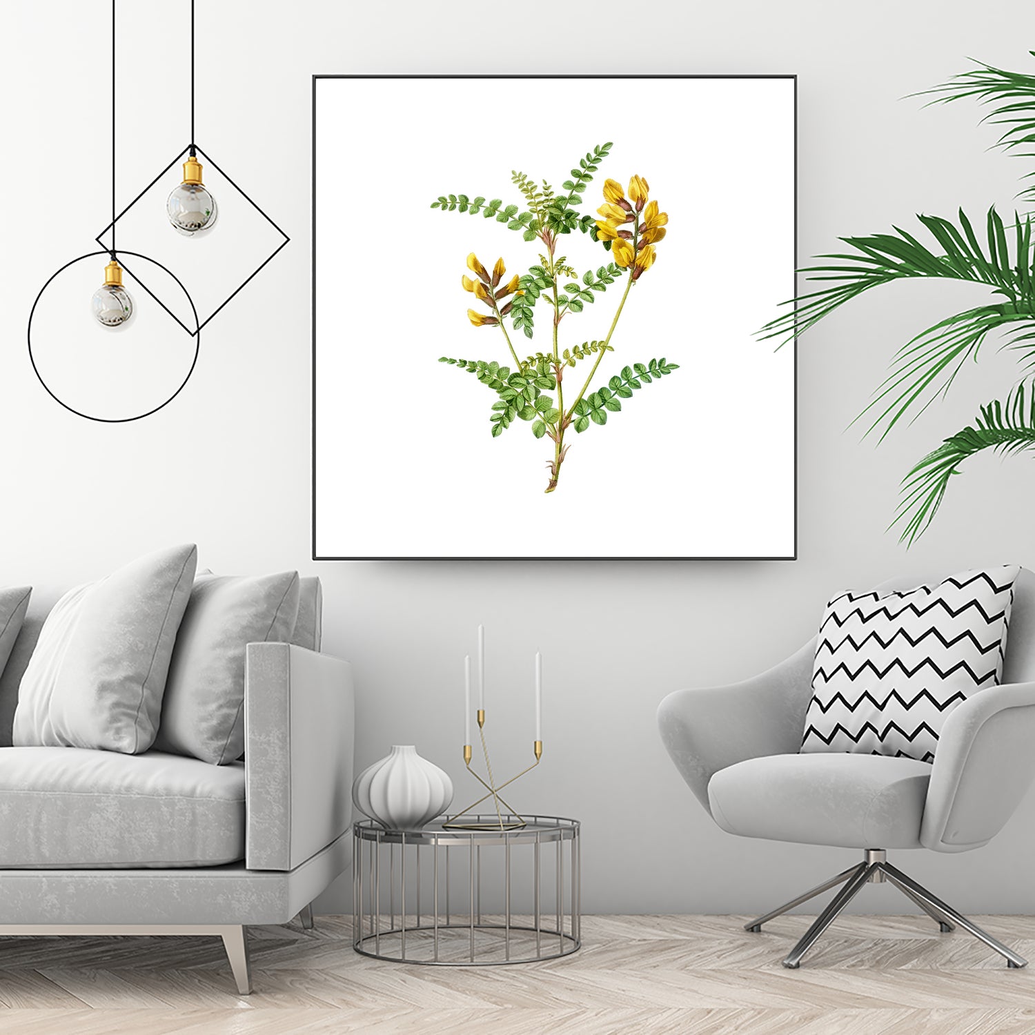 Vintage Calophaca Wolgarica Botanical Illustration by Raul Andre Petrasanta on GIANT ART - yellow mixed media