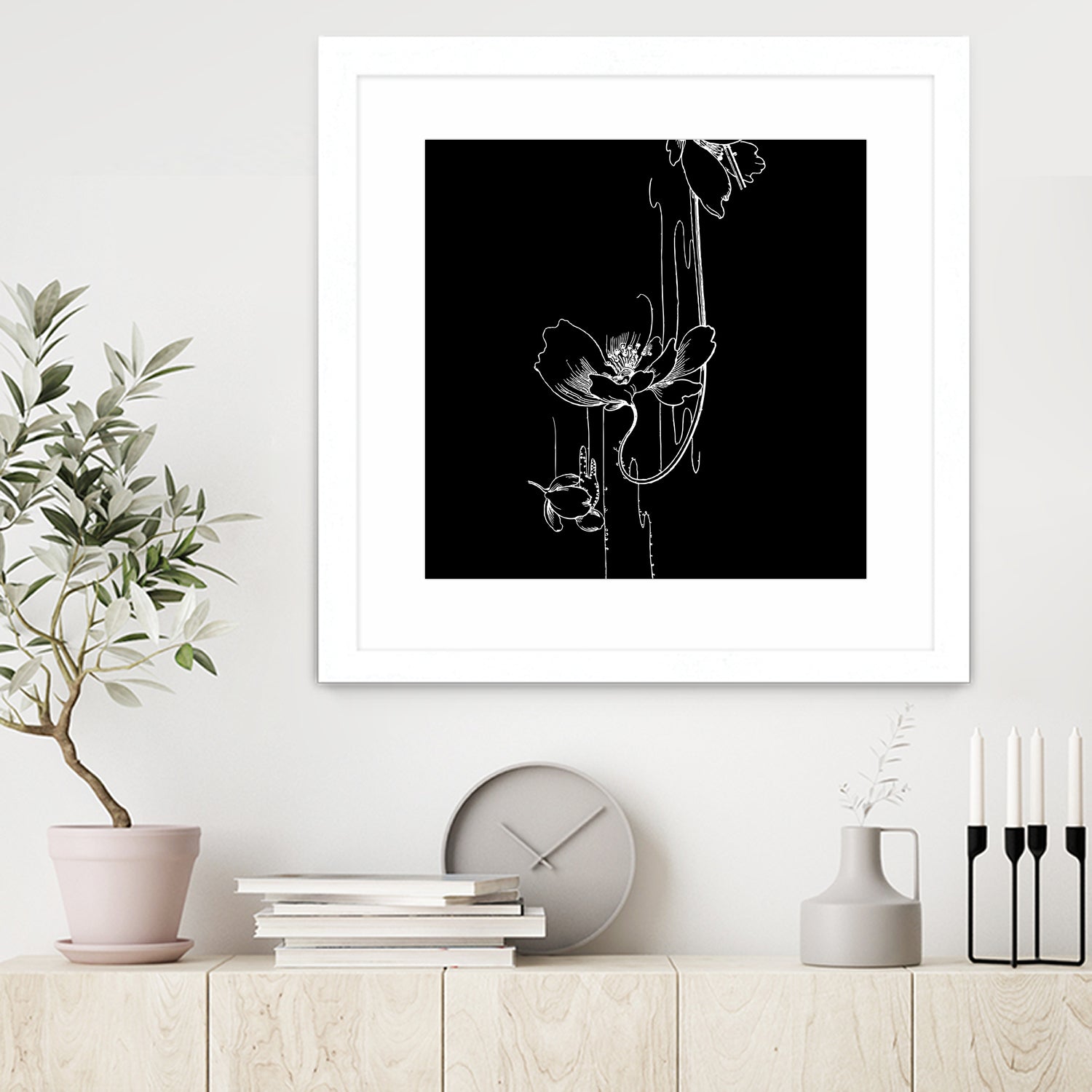 Garden Black by Aimer Heinz on GIANT ART - black vector illustration