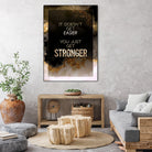 It Doesn't Get Easier You Just Get Stronger Gold Moti by Raul Andre Petrasanta on GIANT ART - yellow digital painting