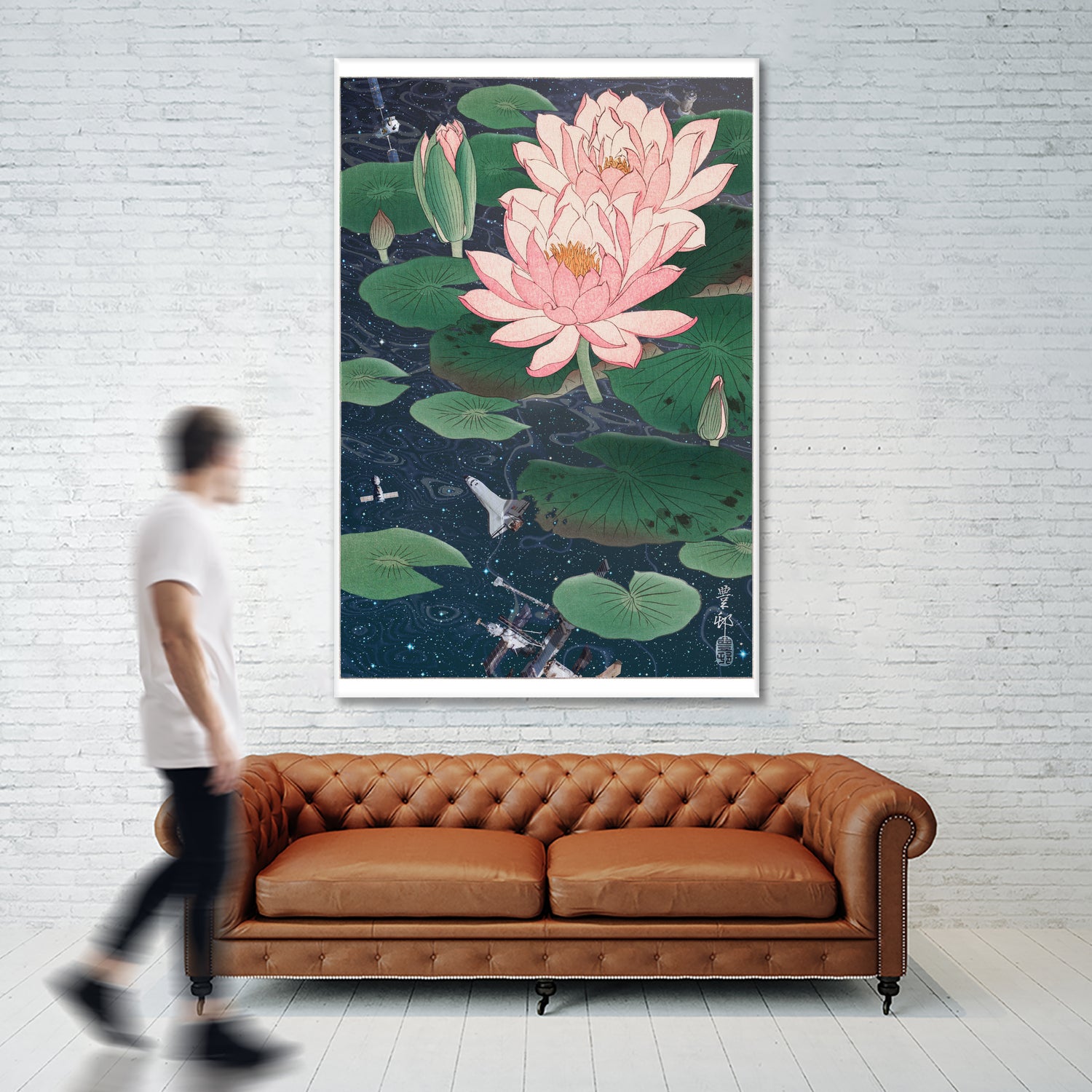 WATER LILIES by Jonas Loose on GIANT ART - blue photo manipulation