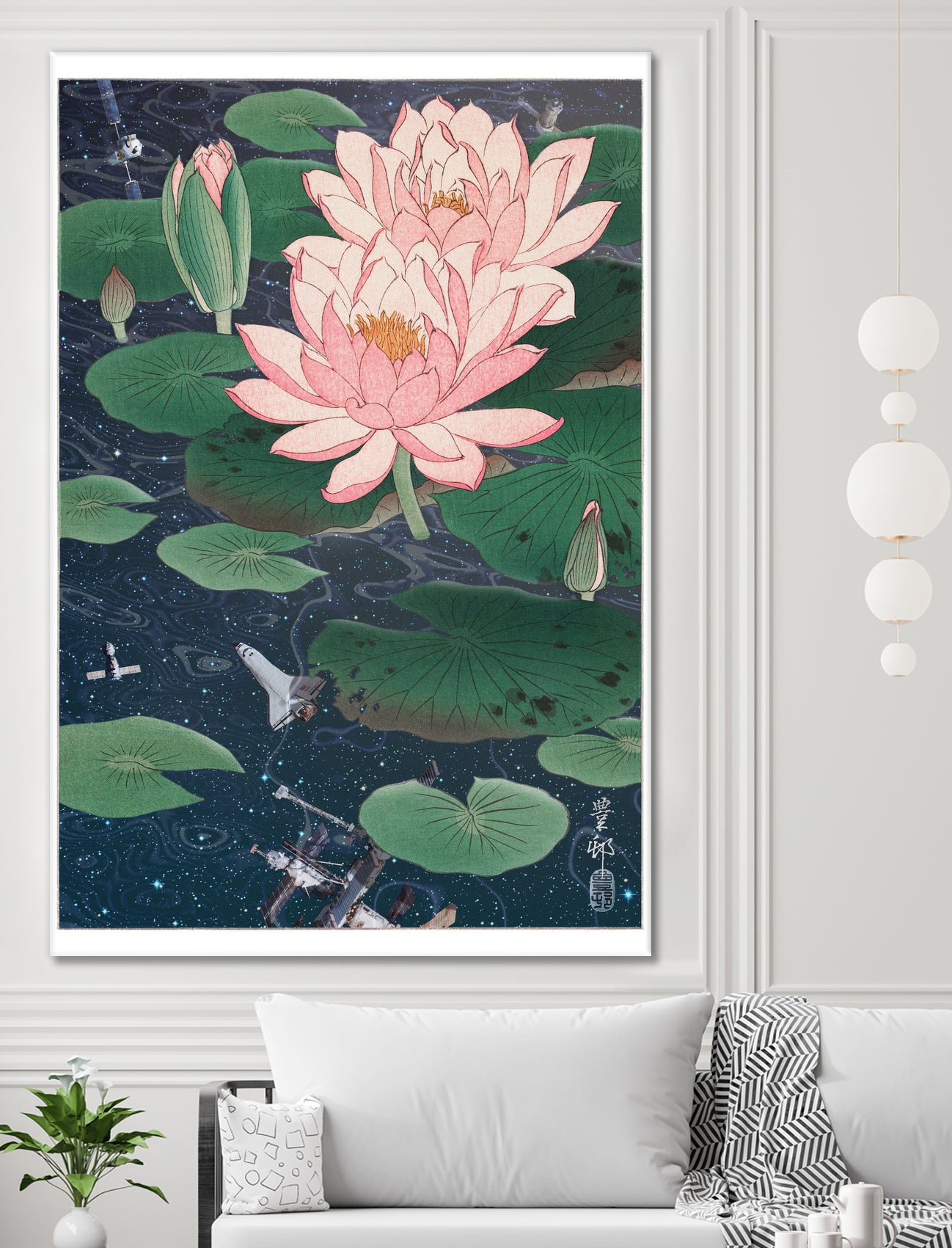 WATER LILIES by Jonas Loose on GIANT ART - blue photo manipulation