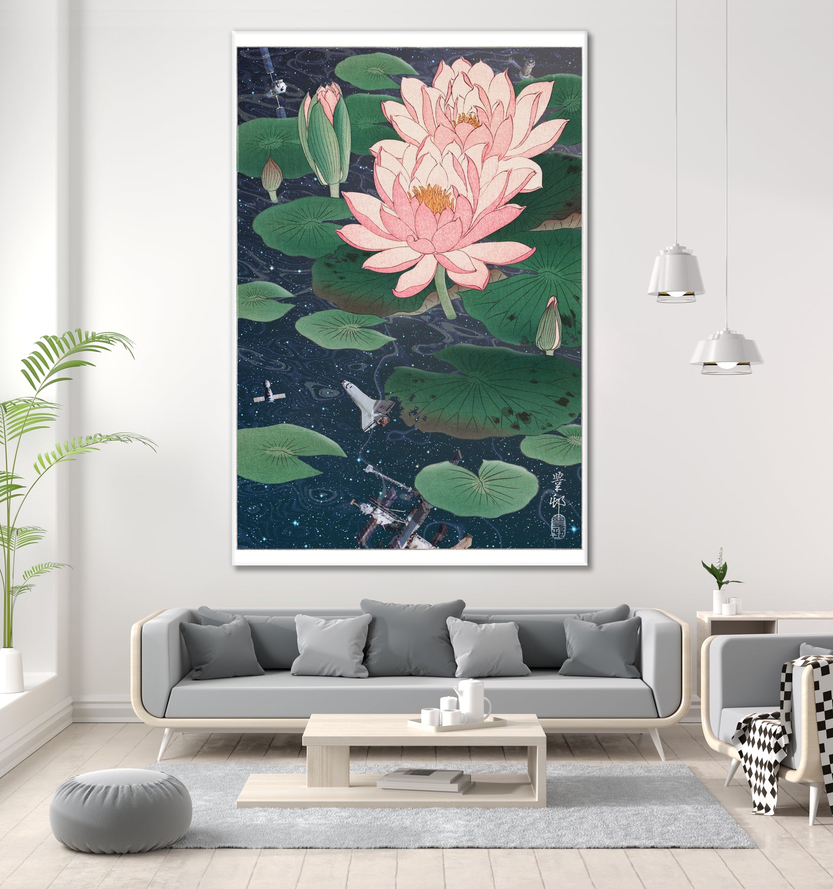 WATER LILIES by Jonas Loose on GIANT ART - blue photo manipulation