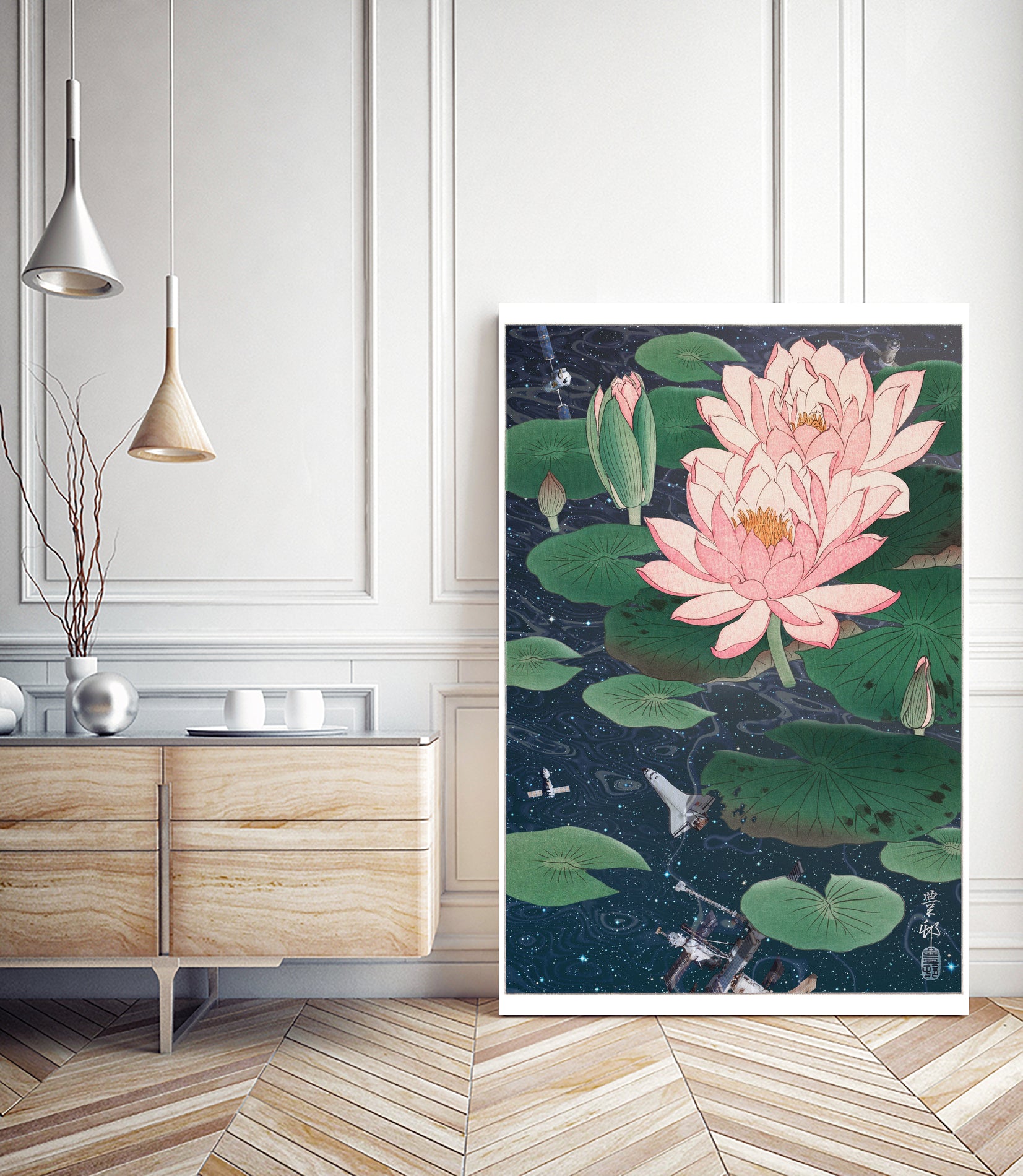 WATER LILIES by Jonas Loose on GIANT ART - blue photo manipulation
