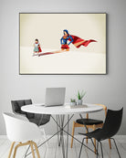 Asian American Heroine by Jason Ratliff on GIANT ART - red digital painting