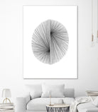 Mid Century Modern Geometric Abstract Circle Line Drawing by Janine Aykens on GIANT ART - gray mixed media