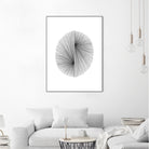 Mid Century Modern Geometric Abstract Circle Line Drawing by Janine Aykens on GIANT ART - gray mixed media