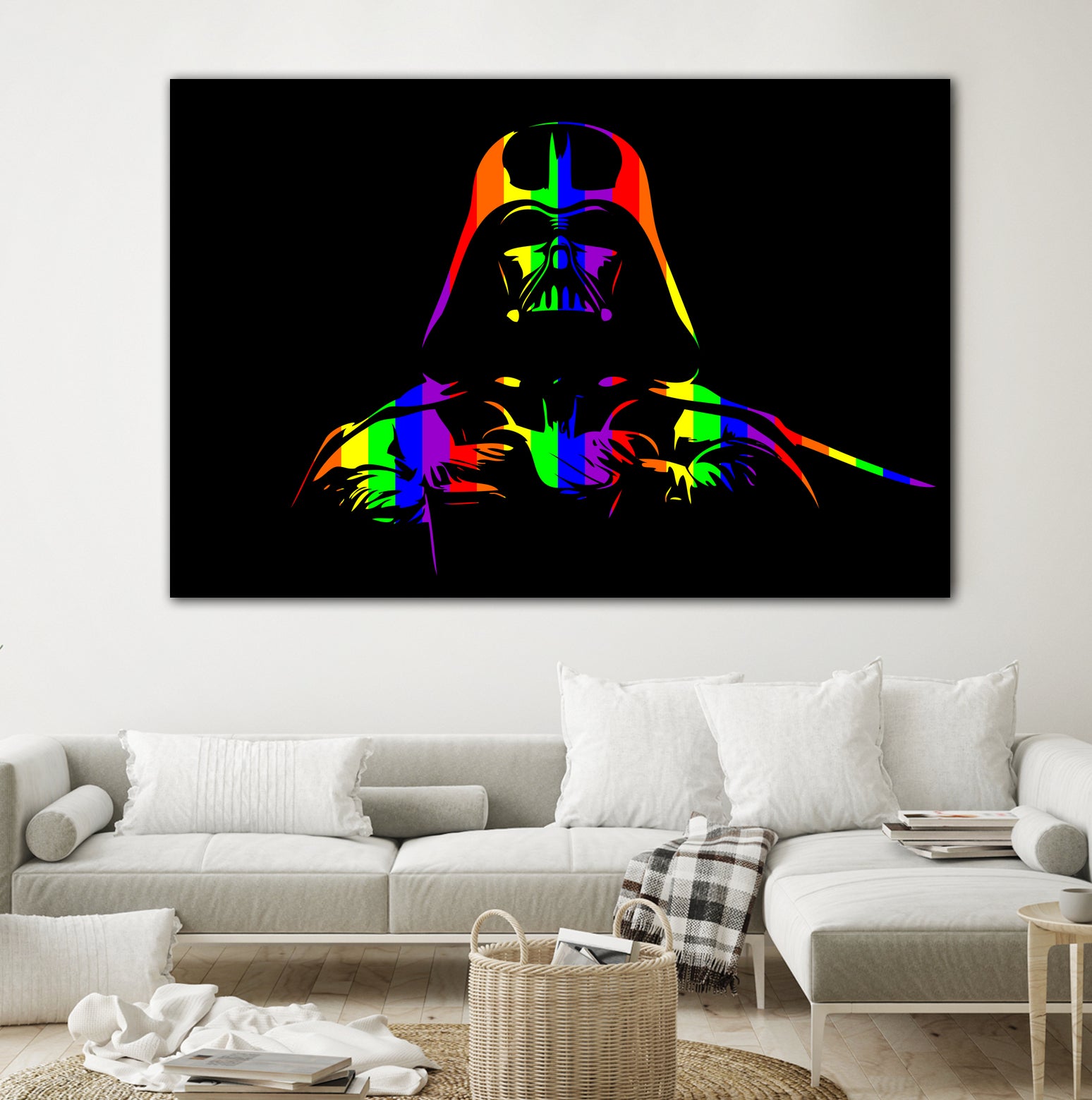 Gay Pride Darth Vader | Pop Art by William Cuccio on GIANT ART - black digital painting