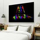 Gay Pride Darth Vader | Pop Art by William Cuccio on GIANT ART - black digital painting