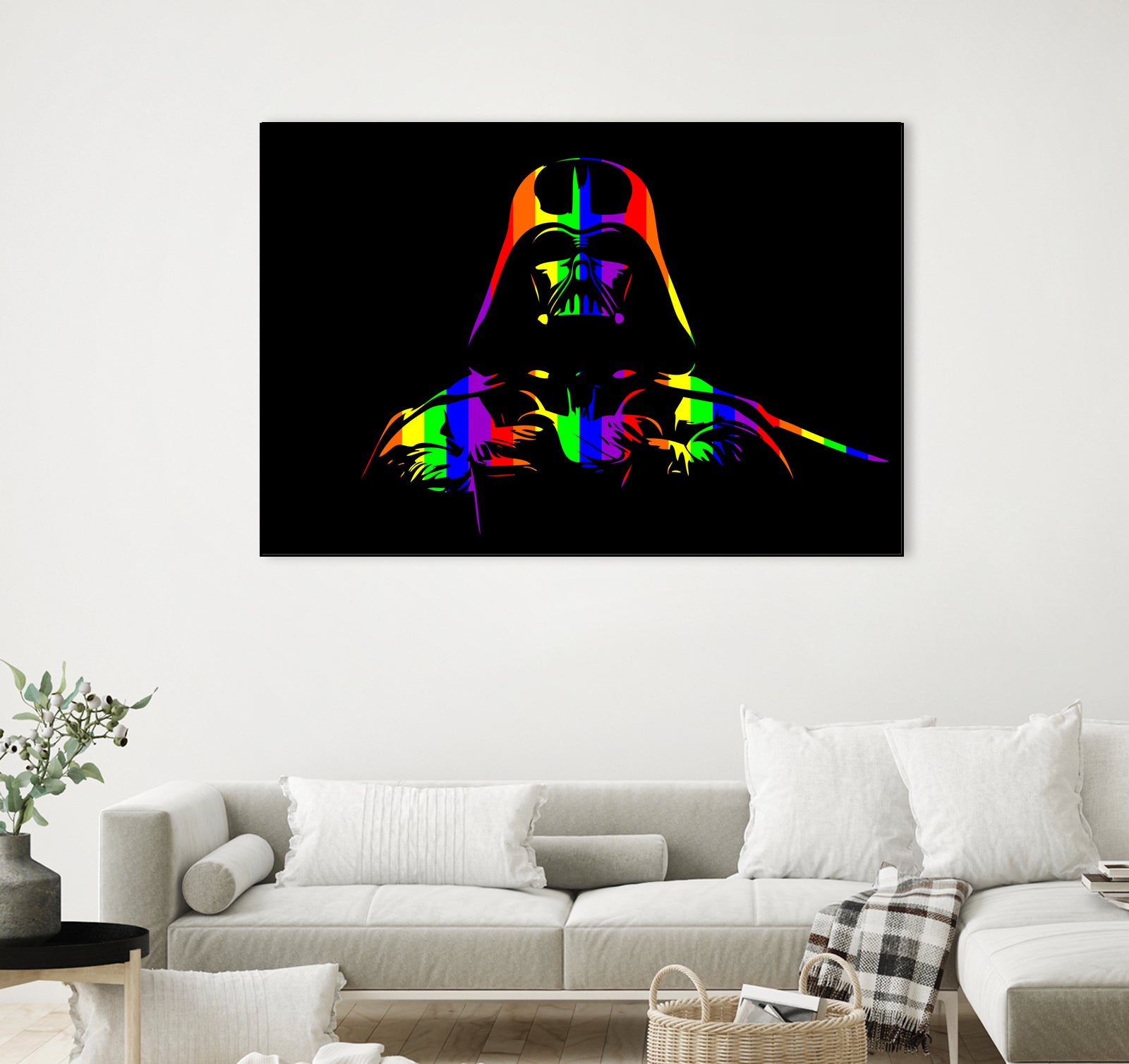 Gay Pride Darth Vader | Pop Art by William Cuccio on GIANT ART - black digital painting