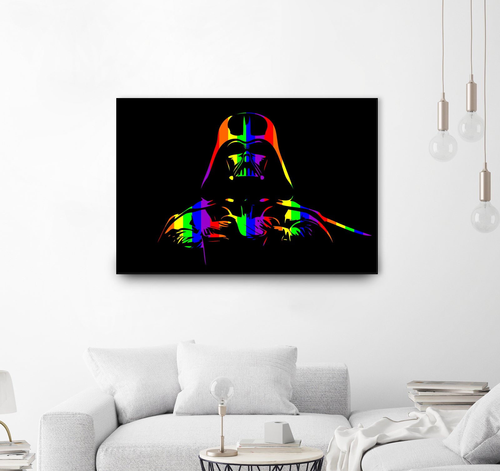 Gay Pride Darth Vader | Pop Art by William Cuccio on GIANT ART - black digital painting