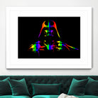 Gay Pride Darth Vader | Pop Art by William Cuccio on GIANT ART - black digital painting