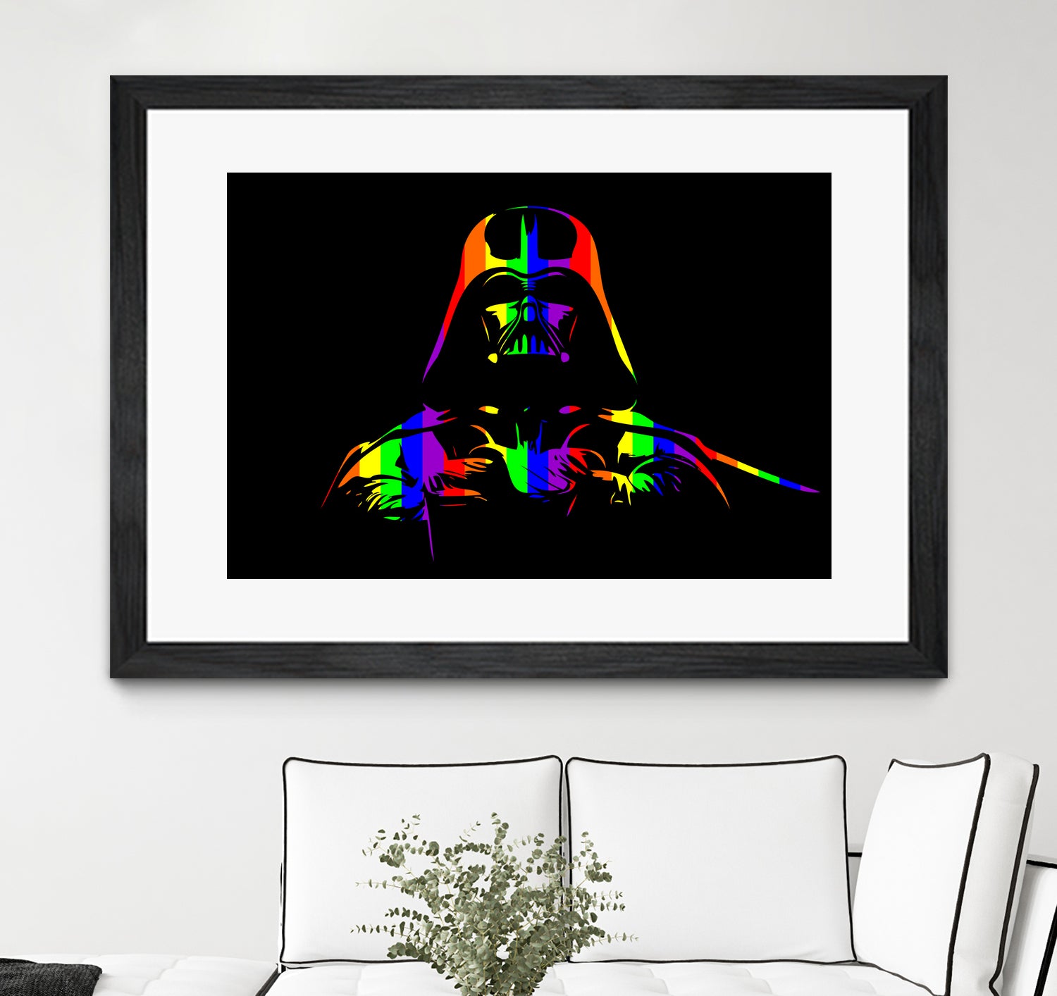 Gay Pride Darth Vader | Pop Art by William Cuccio on GIANT ART - black digital painting