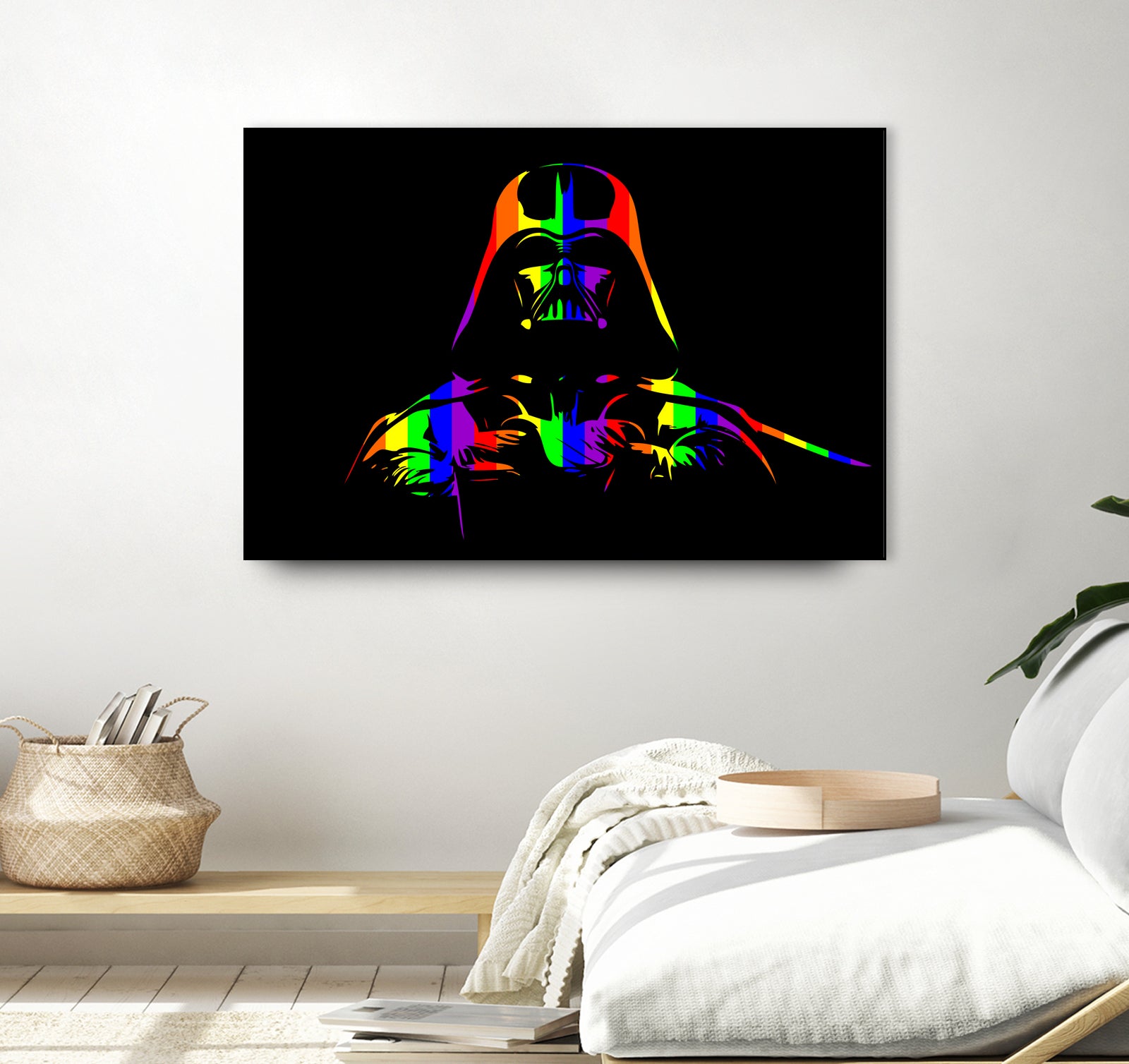 Gay Pride Darth Vader | Pop Art by William Cuccio on GIANT ART - black digital painting