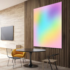 Soft Pastel Rainbow Gradient by Kelsey Lovelle on GIANT ART - blue digital painting