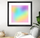 Soft Pastel Rainbow Gradient by Kelsey Lovelle on GIANT ART - blue digital painting