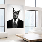 Black dog portrait ... by Menelaos Trompoukis on GIANT ART - white digital painting