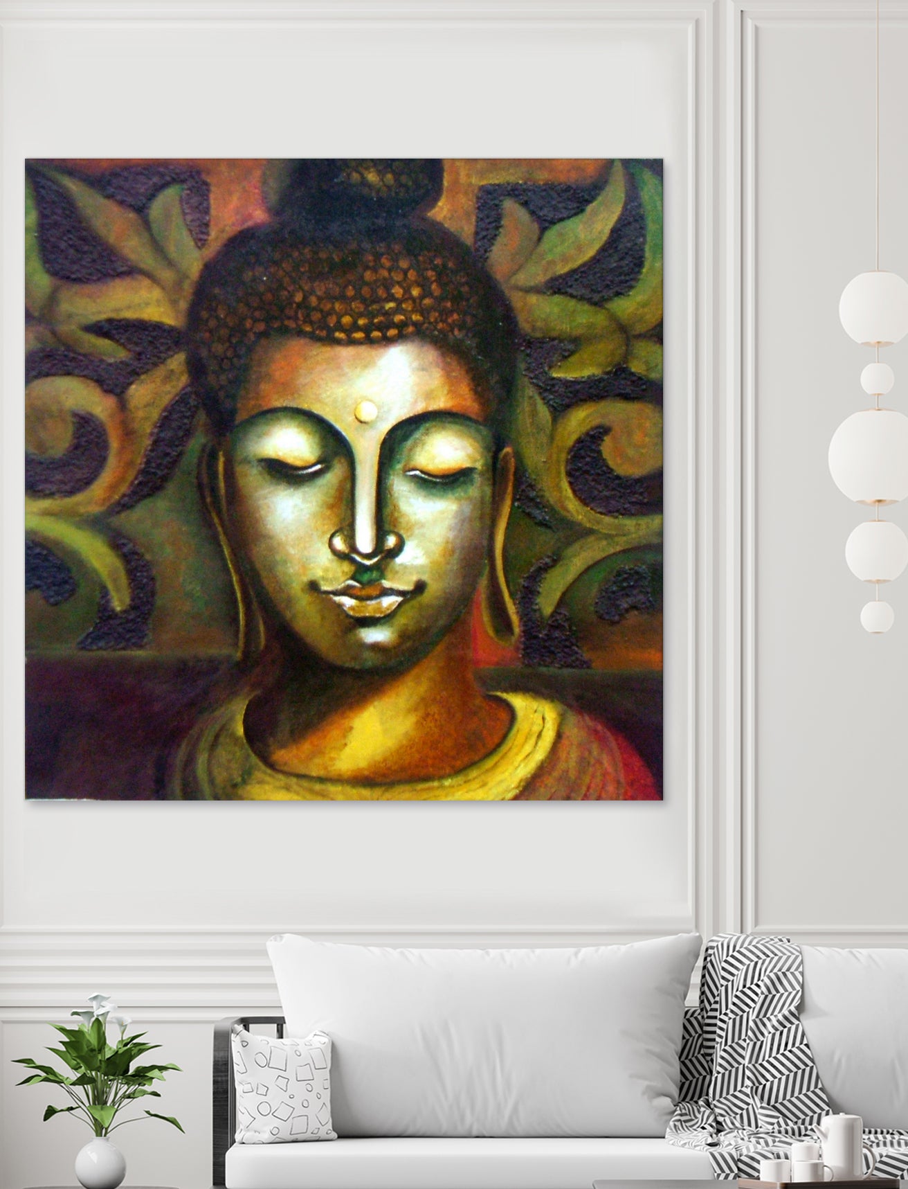 Lord Buddha by Neeraj Mrs Parswal on GIANT ART - brown mixed media