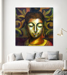 Lord Buddha by Neeraj Mrs Parswal on GIANT ART - brown mixed media