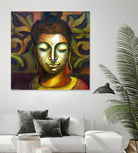 Lord Buddha by Neeraj Mrs Parswal on GIANT ART - brown mixed media