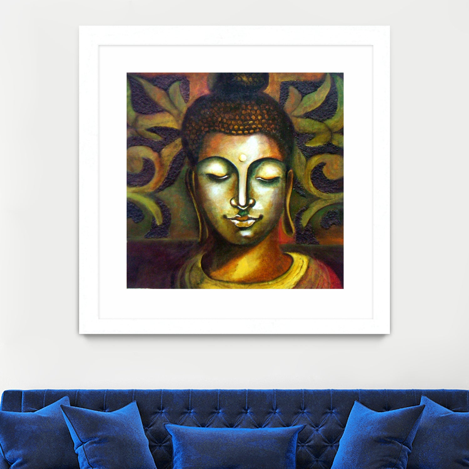 Lord Buddha by Neeraj Mrs Parswal on GIANT ART - brown mixed media