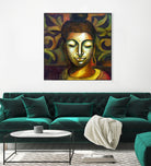 Lord Buddha by Neeraj Mrs Parswal on GIANT ART - brown mixed media