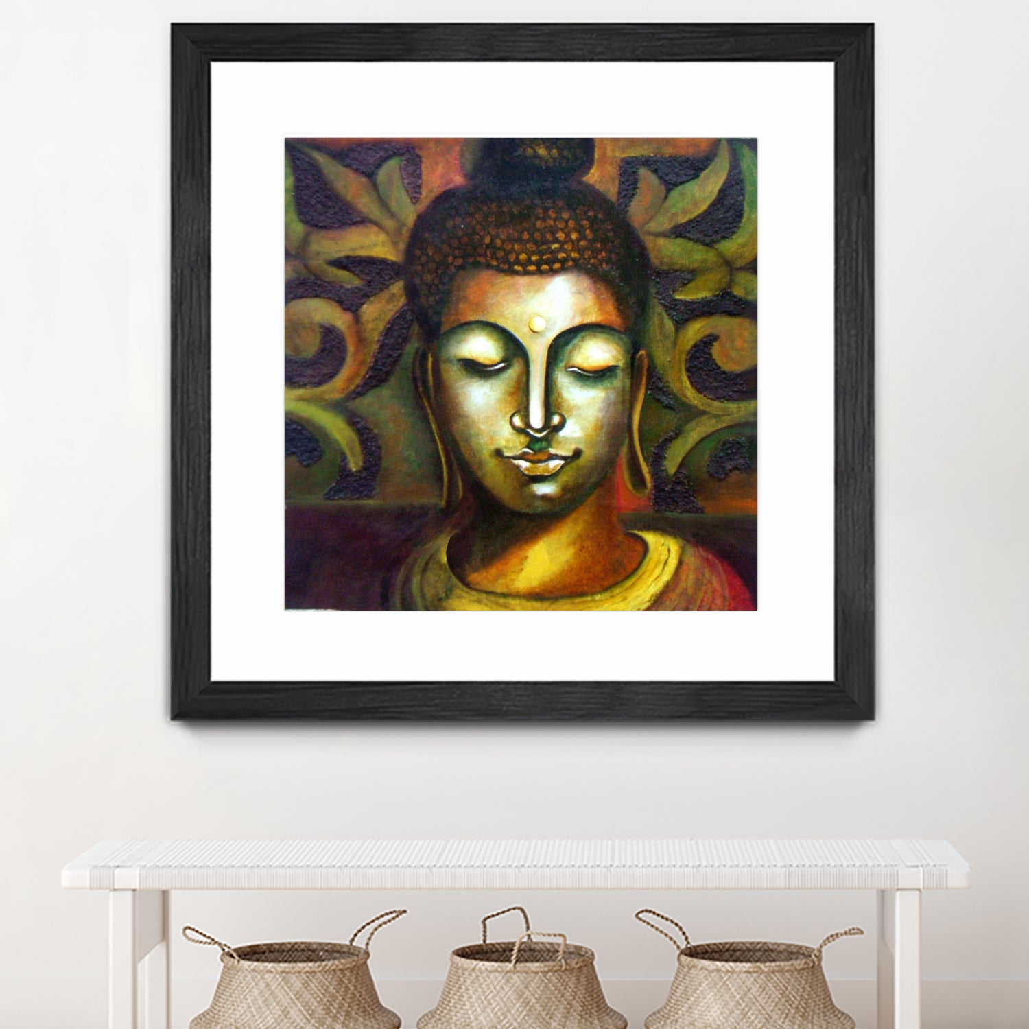 Lord Buddha by Neeraj Mrs Parswal on GIANT ART - brown mixed media