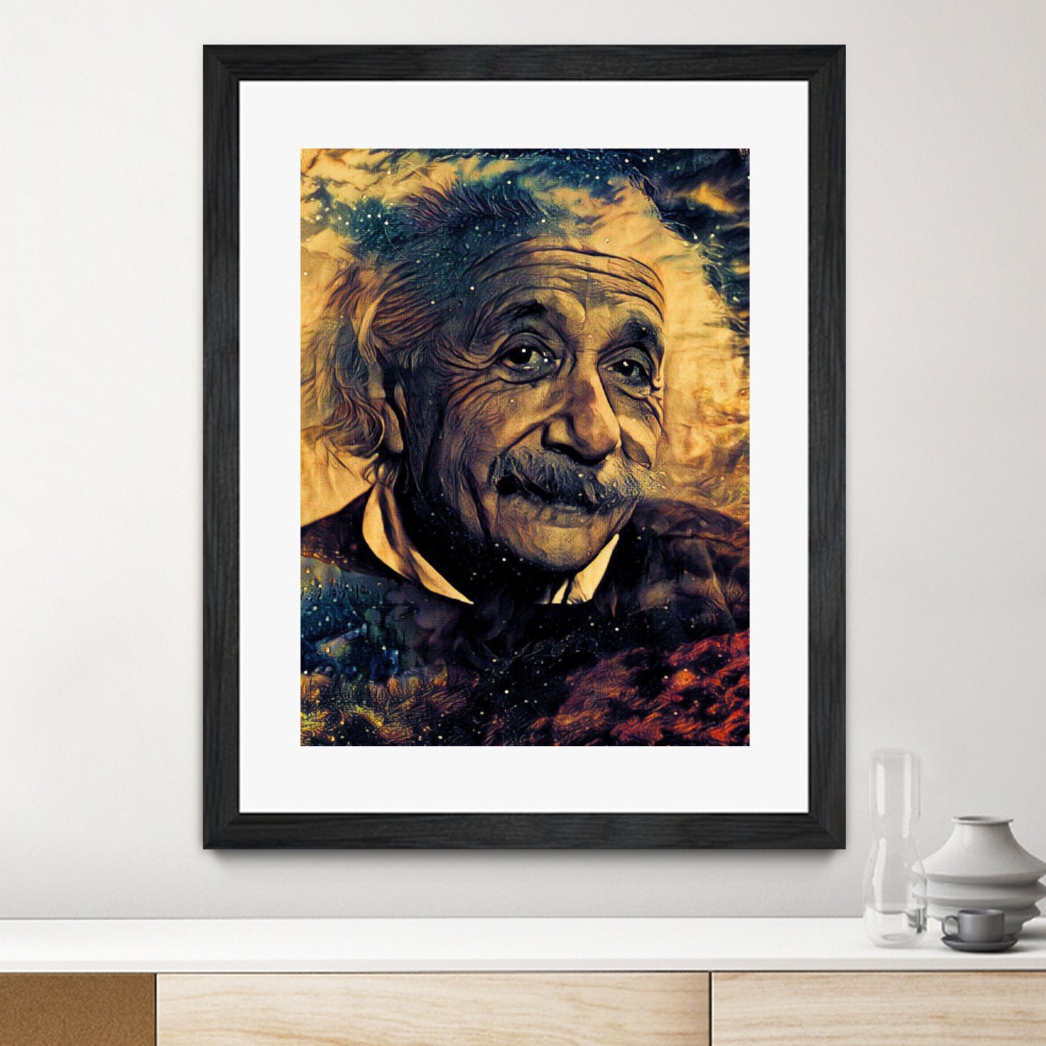 albert einstein by erjas saga on GIANT ART - black character design