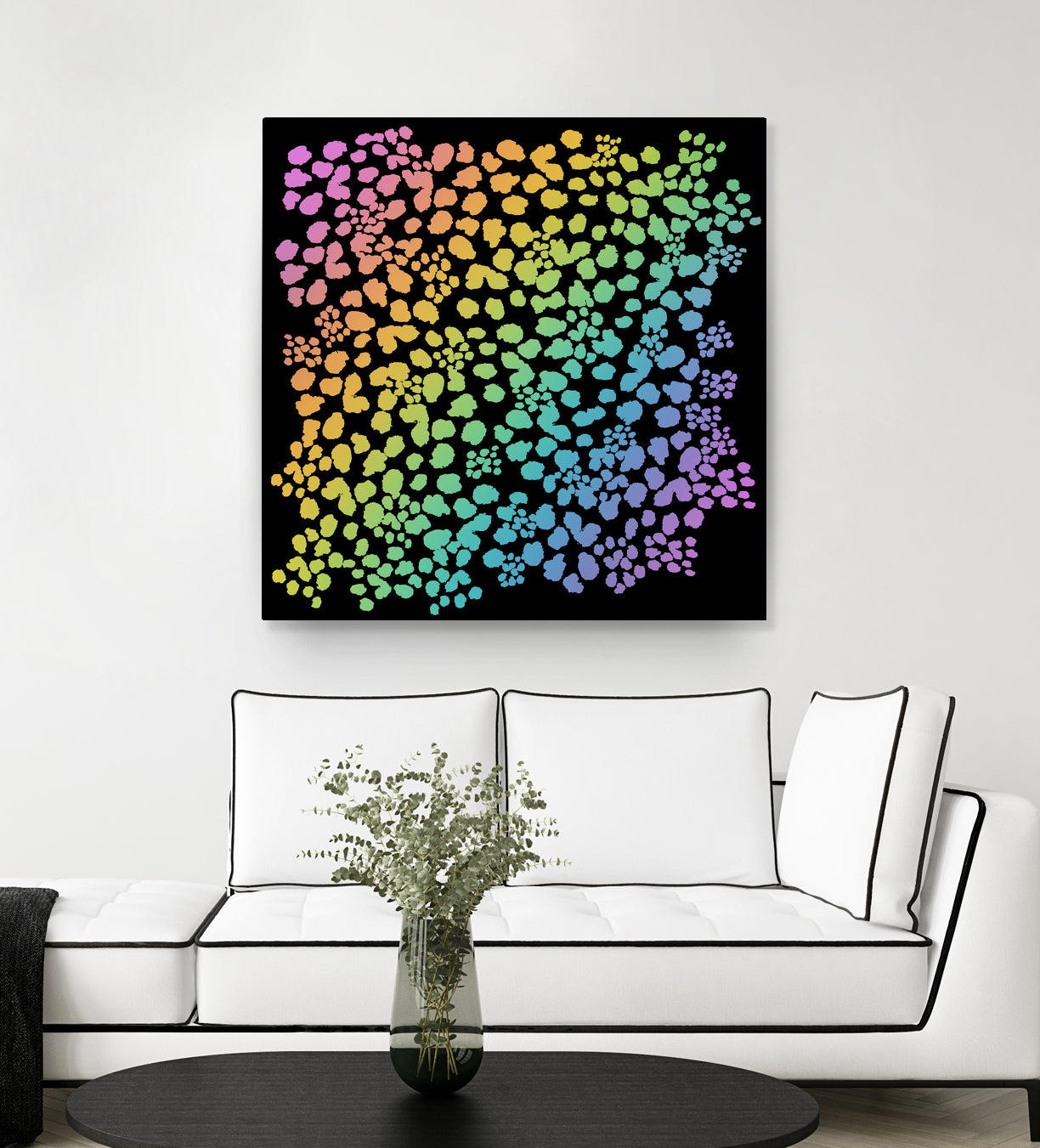 Rainbow Abstract Animal Print by Kelsey Lovelle on GIANT ART - green digital painting