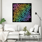 Rainbow Abstract Animal Print by Kelsey Lovelle on GIANT ART - green digital painting