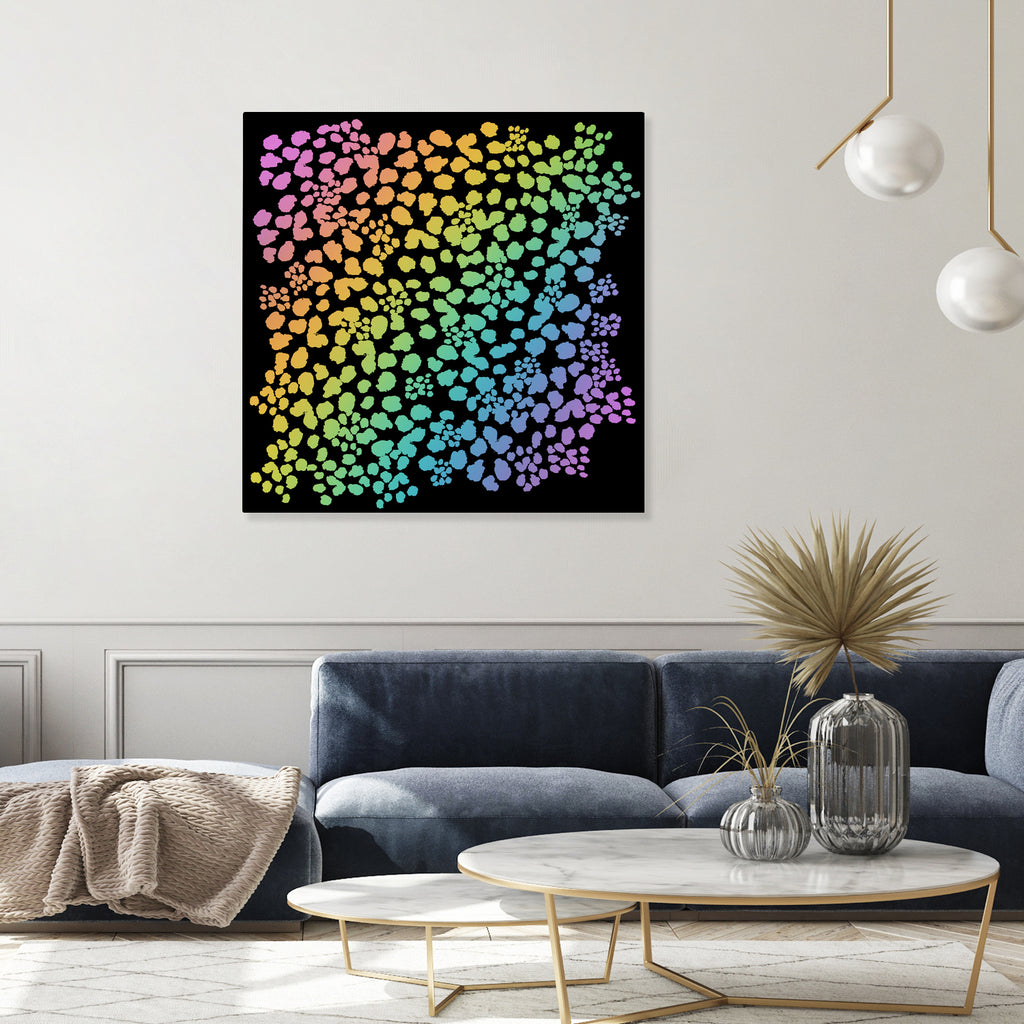 Rainbow Abstract Animal Print by Kelsey Lovelle on GIANT ART - green digital painting