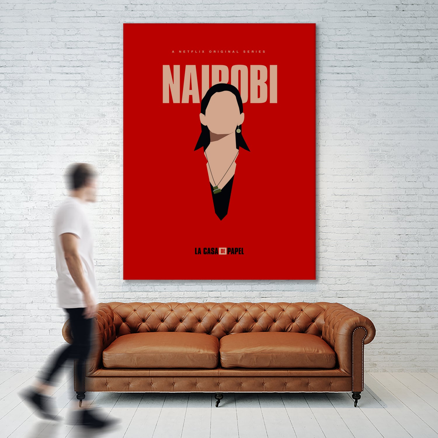 Nairobi art print by Megenta Studio on GIANT ART - red photo illustration