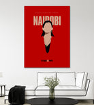 Nairobi art print by Megenta Studio on GIANT ART - red photo illustration