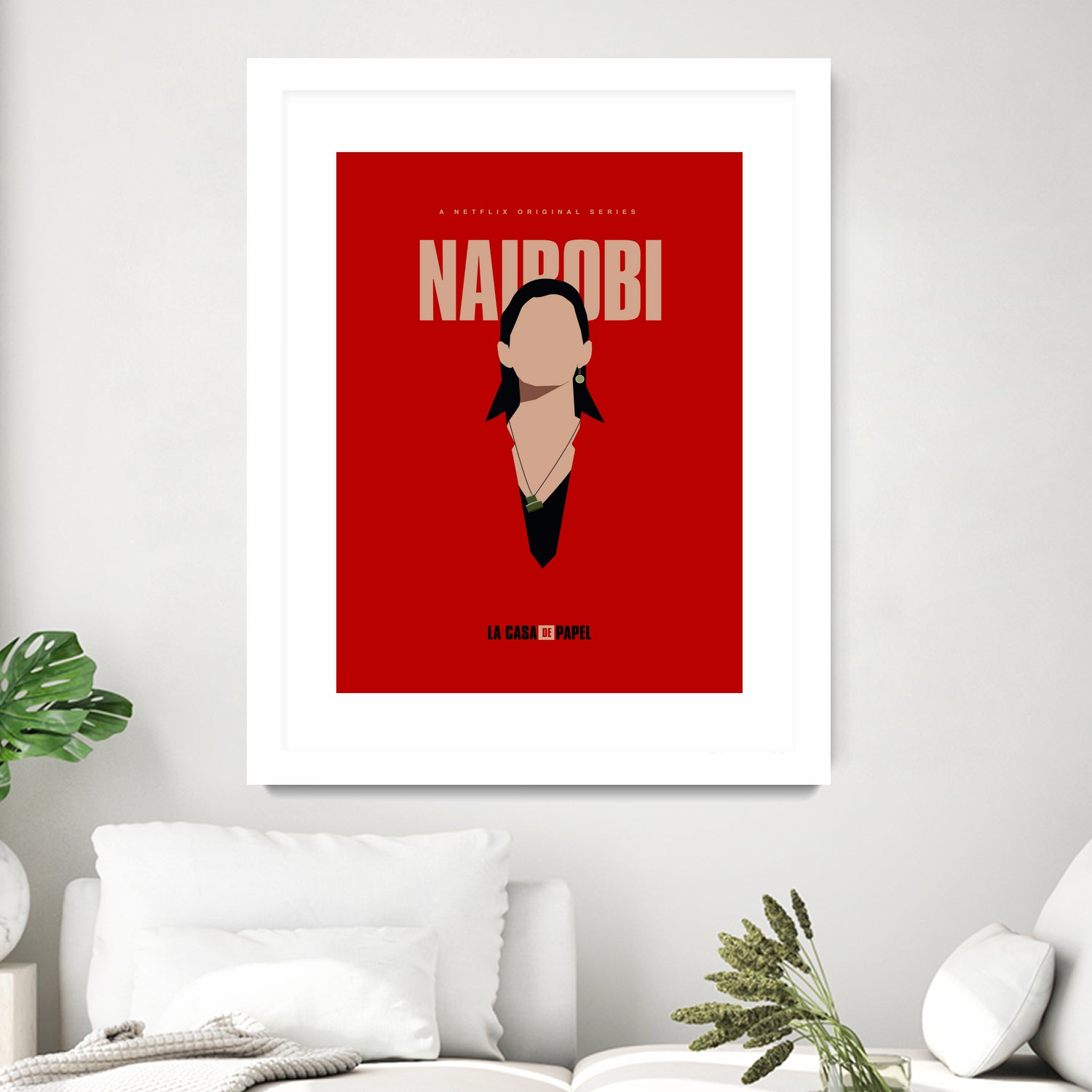 Nairobi art print by Megenta Studio on GIANT ART - red photo illustration