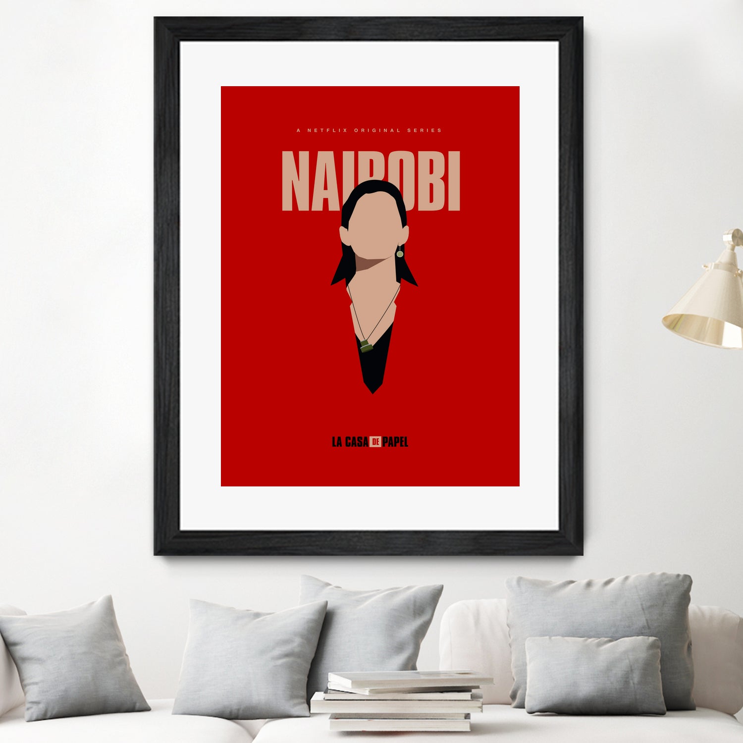 Nairobi art print by Megenta Studio on GIANT ART - red photo illustration