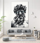 Zeus the king of gods by Menelaos Trompoukis on GIANT ART - gray digital painting